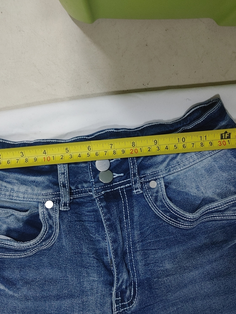 Dark Blue High-Waist Flare Jeans - Women's - Picture 10 of 14